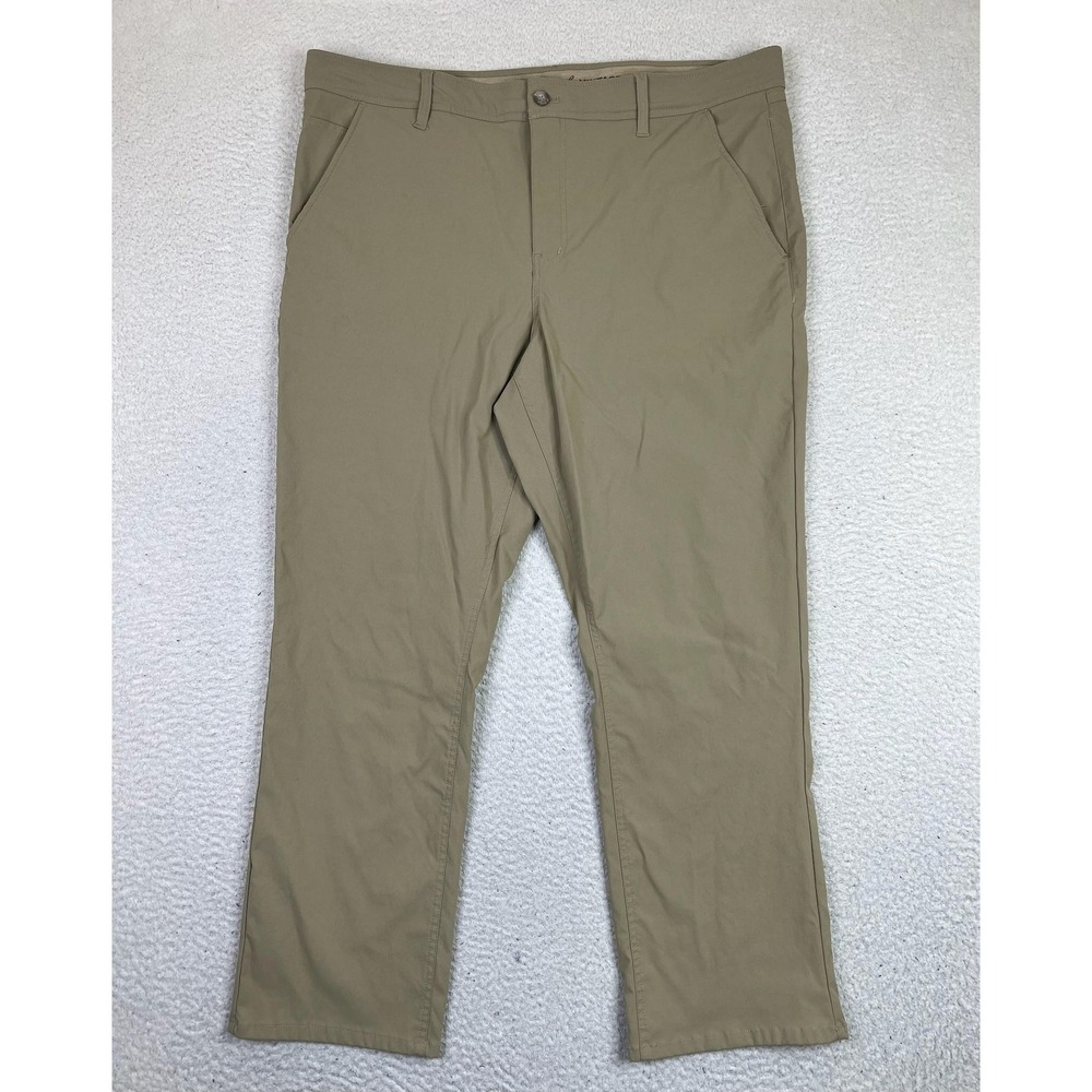 Weatherproof Vintage Mens 40x29 Beige Stretch Chino‎ Golf Travel Pants 1481791